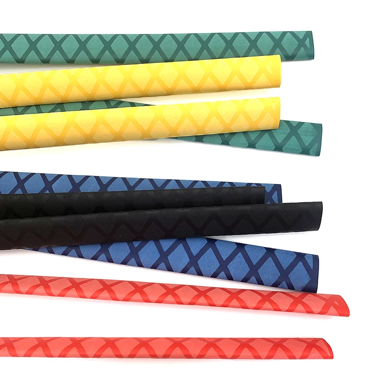 5 Colors Anti Slip Heat Shrink Tube Fishing Rod Wrap Handle Racket Grip Sleeve Insulated Protect Waterproof Cover 1M ID15- 50mm