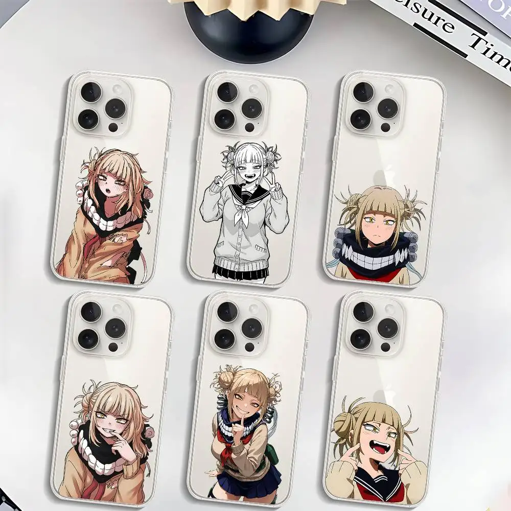 Anime Niedliche T-toga-himiko-S Handyhülle Luxuriöse Weiche Transparente Hülle für iPhone 17 16 15 14 13 12 11 Pro Max Mini Stoßfeste Schutzhülle