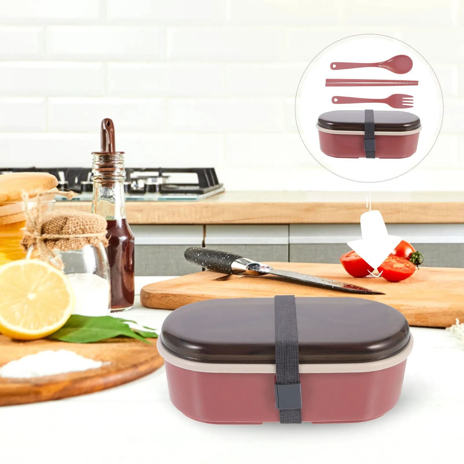 Bento Box Leakproof Microwave Lunch Holder for Student Office Worker Portable Food Container Outdoor Use Lunch Bento Box