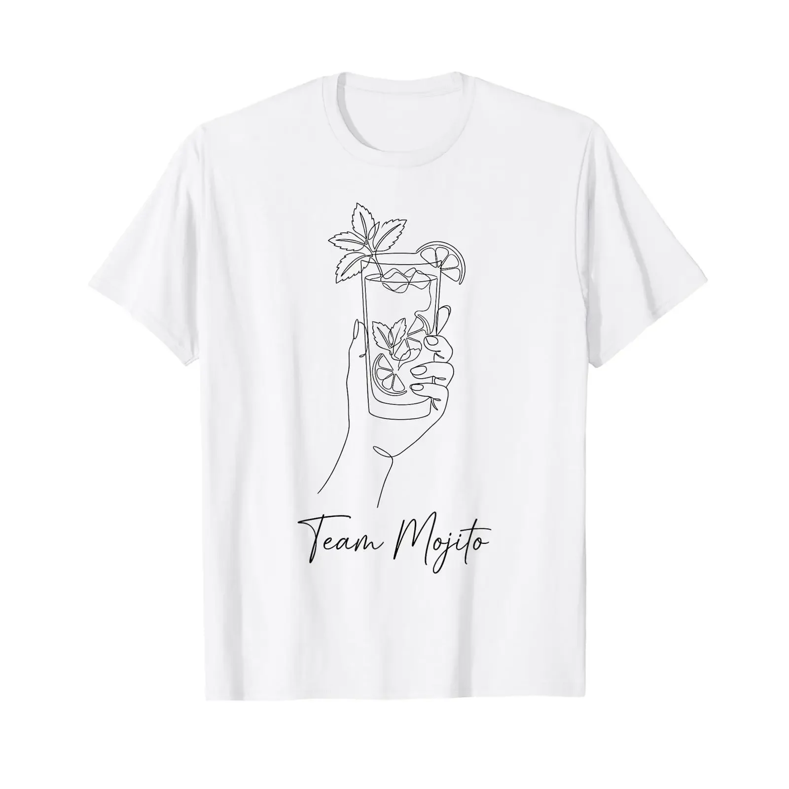 Stag Party Team Mojito Cocktail for Bartender T Shirt vintage Washed streetwear Top For Everyday Wear Casual designer clothes