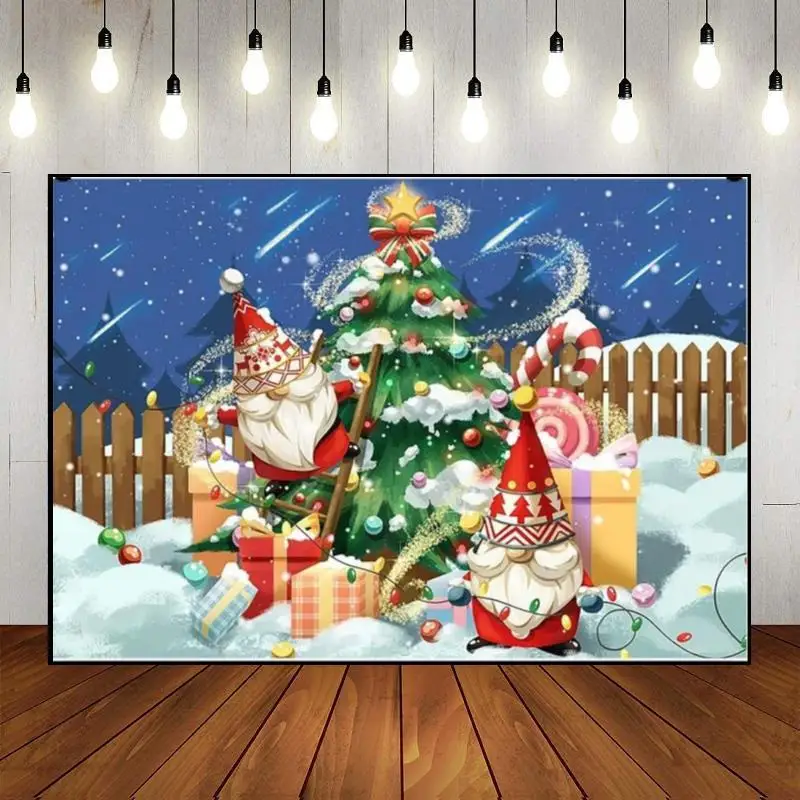 

Merry Christmas Fairy Tales Background Photo Outdoors Photography Backdrops Dreamy Pure Custom Birthday Backdrop Fireplace Jesus