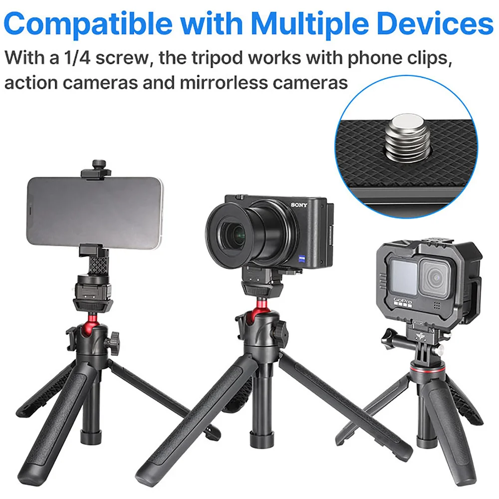 Supporto per treppiede a sgancio rapido per fotocamera adattatore per piastra QR DSLR Vlog Filmmaking kit di accessori rapidi per Gopro /Canon/Sony/Nikon/Osmo