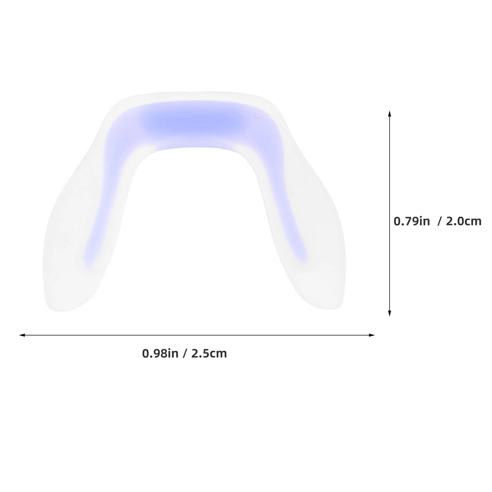 5 قطع من وسادات أنف النظارات البديلة من السيليكون - وسادات جسر الأنف فائقة النعومة على شكل حرف U لمسة نهائية غير لامعة #2