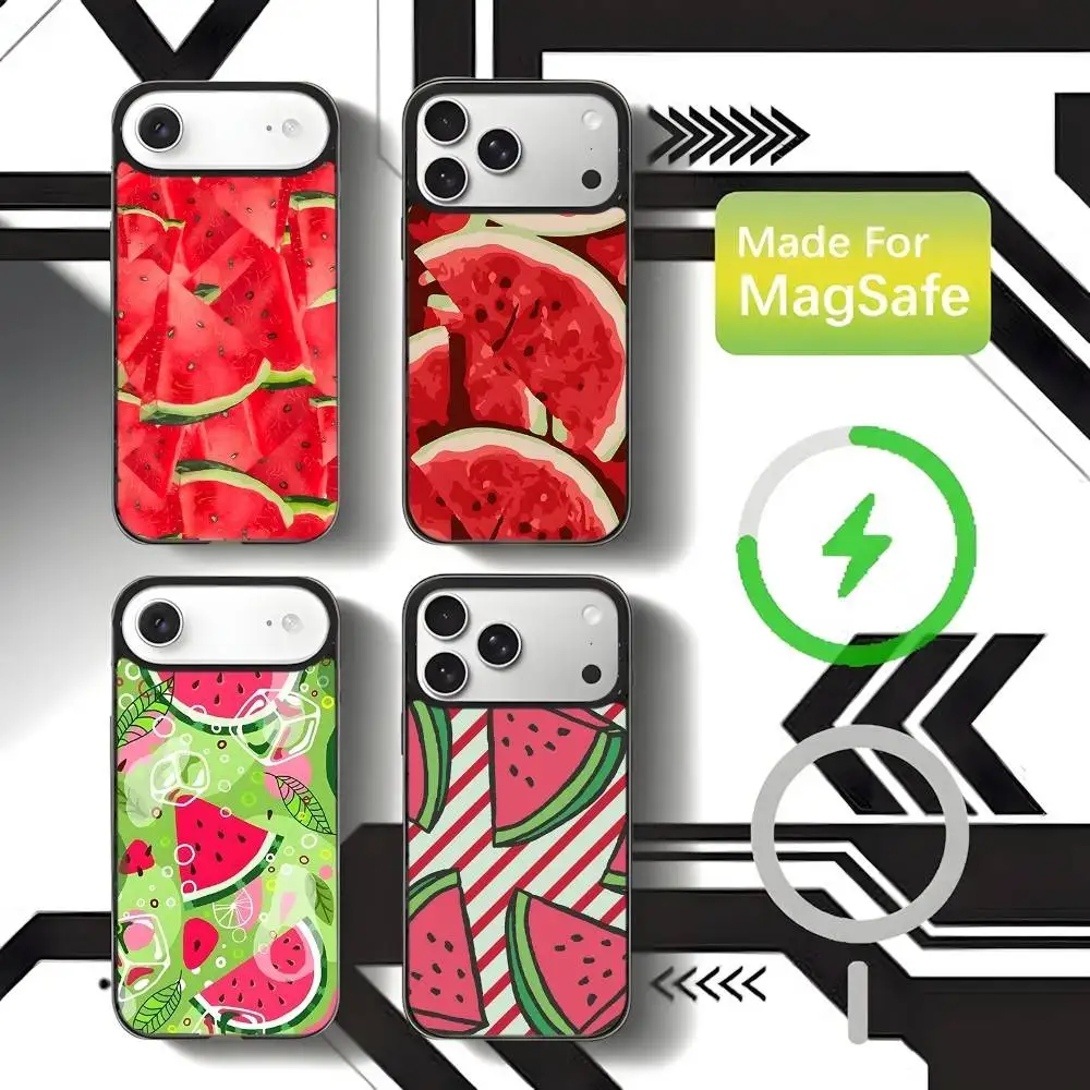 

Fruit Watermelon Phone Case For iPhone 17,16,15,14,13,12,11,Pro,Max,Plus,Mini,SE4,E Magnetic Magsafe Wireless Charging