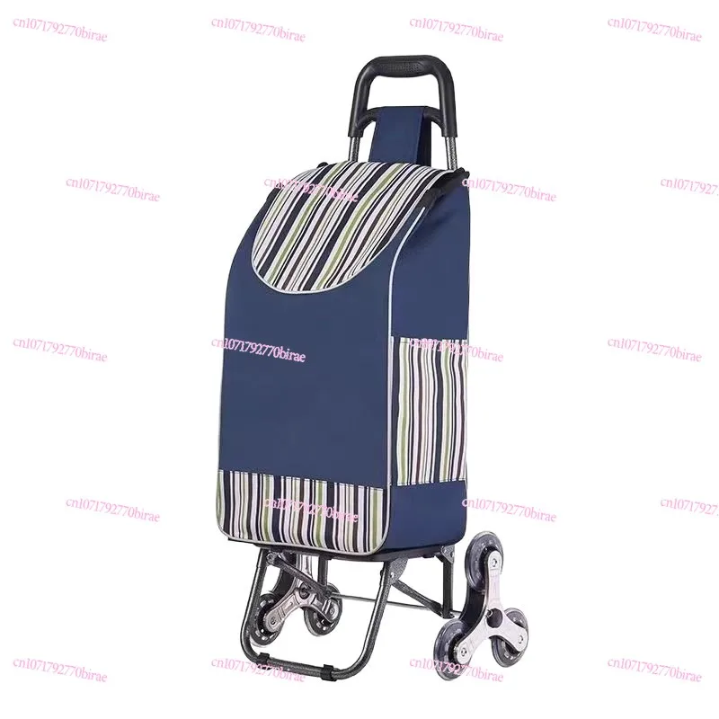 

Shopping cart Supermarket Foldable portable trailer Large capacity storage cart Elderly climbing trolley