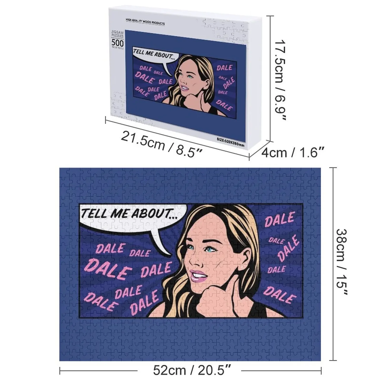 Скажи мне о Дейле - Кроули Клер на девичнике 2020, головоломка, персонализированная головоломка для детей, подарок на заказ для детей