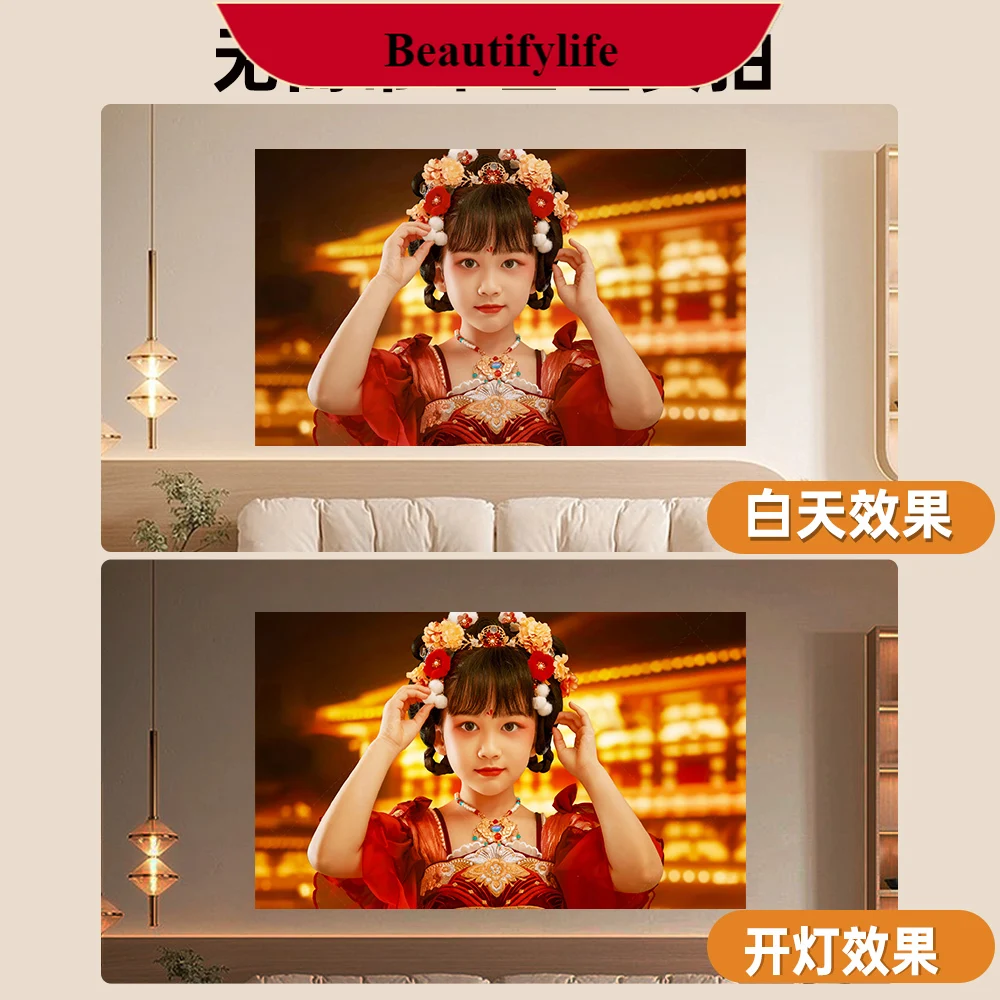 

E132 Projector X9 Home Ultra HD Bedroom Living Room Home Theater Wall Projection Screen