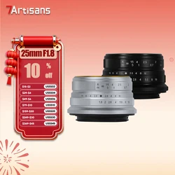 7artisans 25mm F1.8 APS-C Frame Large Aperture Wide Angle Prime Lens for Studio Photography with Sony E Zev-10 X Z M43 Mount