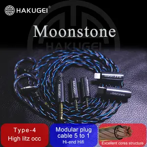 Fengeu hakugei虹ユニコーン7noccリッツ線20awg hifiイヤホンアップグレードケーブルmmcx 2Pin  0.78ミリメートルA2DC IE80/80s - AliExpress