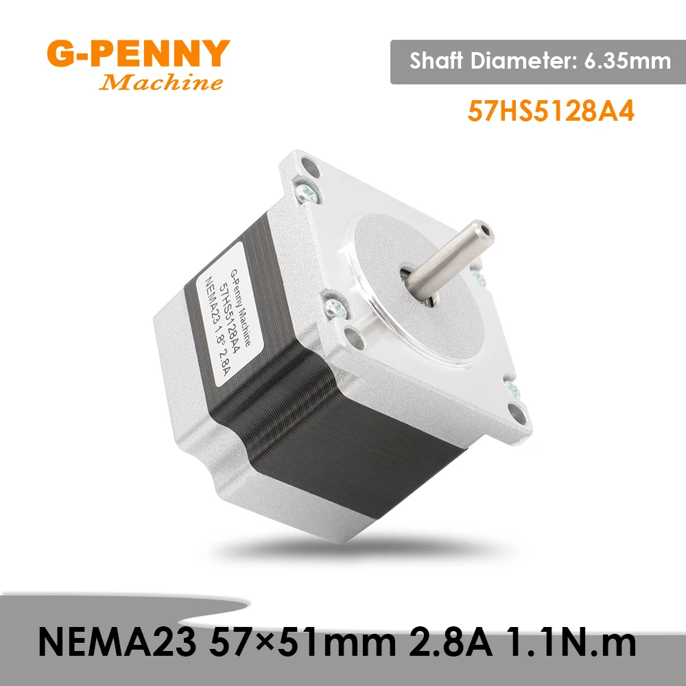 NEMA23 57*51 Stepper motor 2.8A 157Oz-in 1.1N.m CNC for router engraving milling machine 3D printer