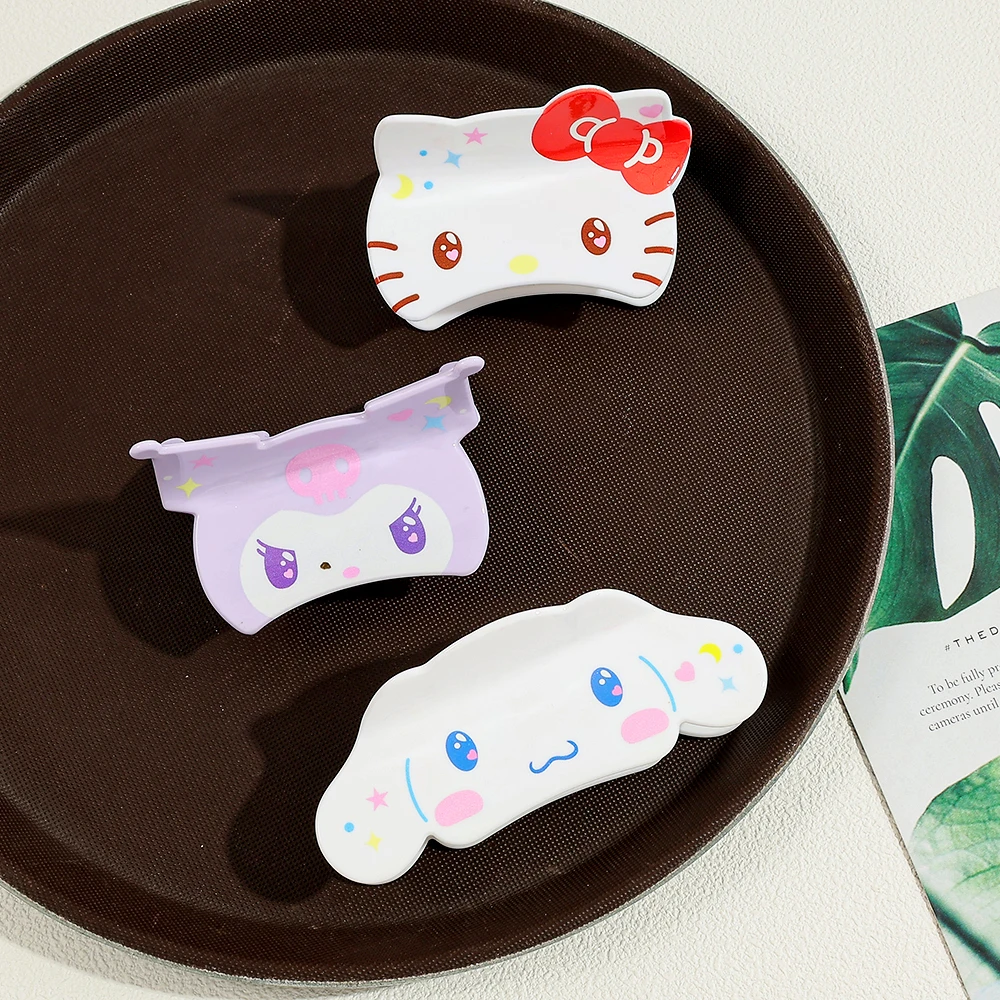 1 قطعة/3 قطعة سلسلة سانريو مشبك شعر لطيف مقاطع الزخرفية رائعتين قبضة الشعر للتصفيف اليومي العملي إكسسوارات الشعر #2