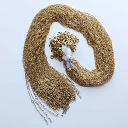 1.5mm 2mm stainless steel Plated gold Chain Necklaces Lobster Clasp DIY Jewelry accessory making 45cm 50cm+5cm Wholesale 100pcs