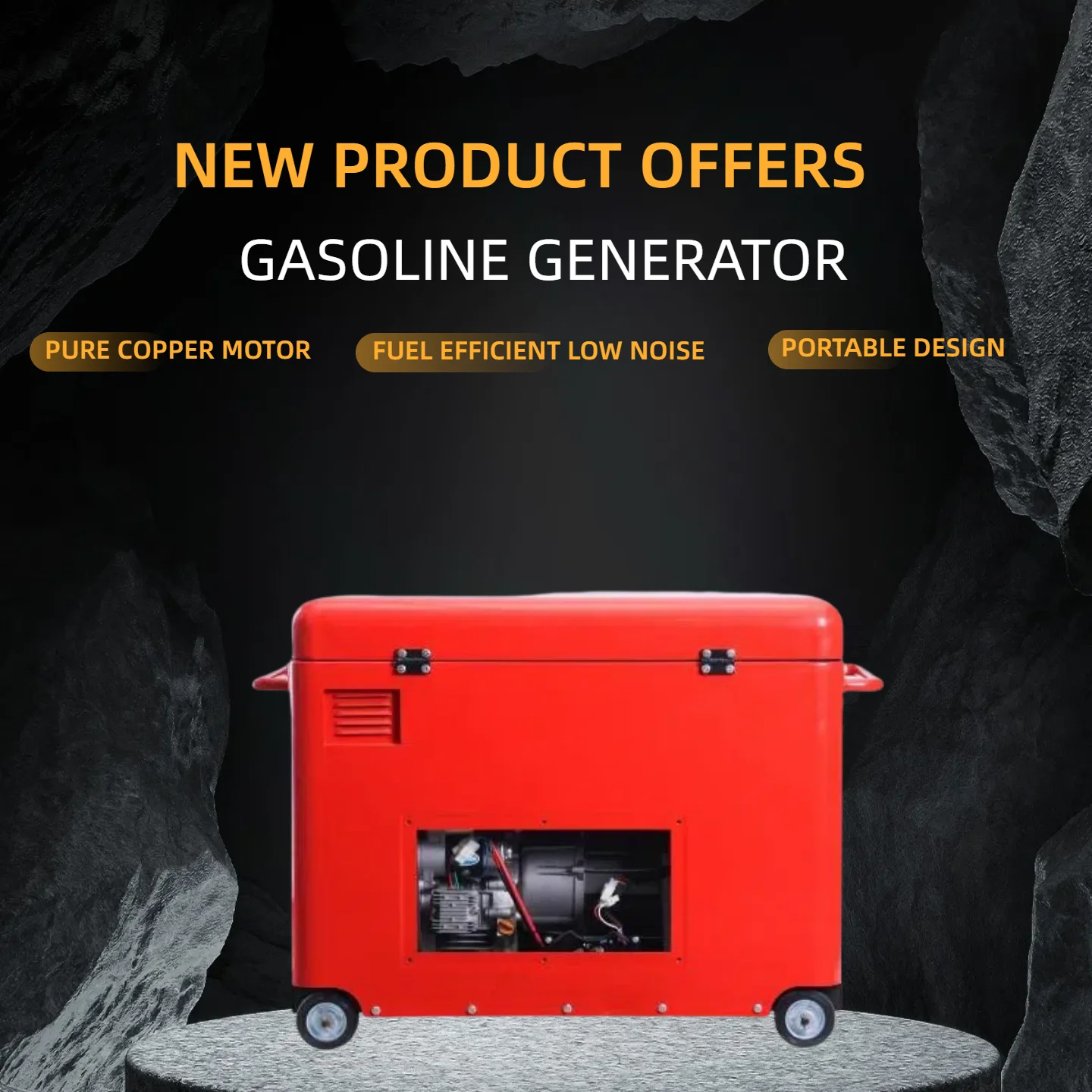 

Engine- Generator Portable Electric Grnerator Travel Electricity Made in China Current Generator 220v China Type Genset
