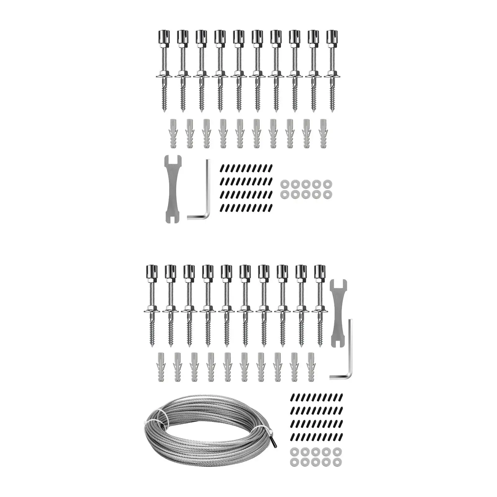 Green Wall Trellis Kit Expansion Anchors All Purpose Spanner Plant Supports for Climbing Plants Outside Backyard Courtyard Rose