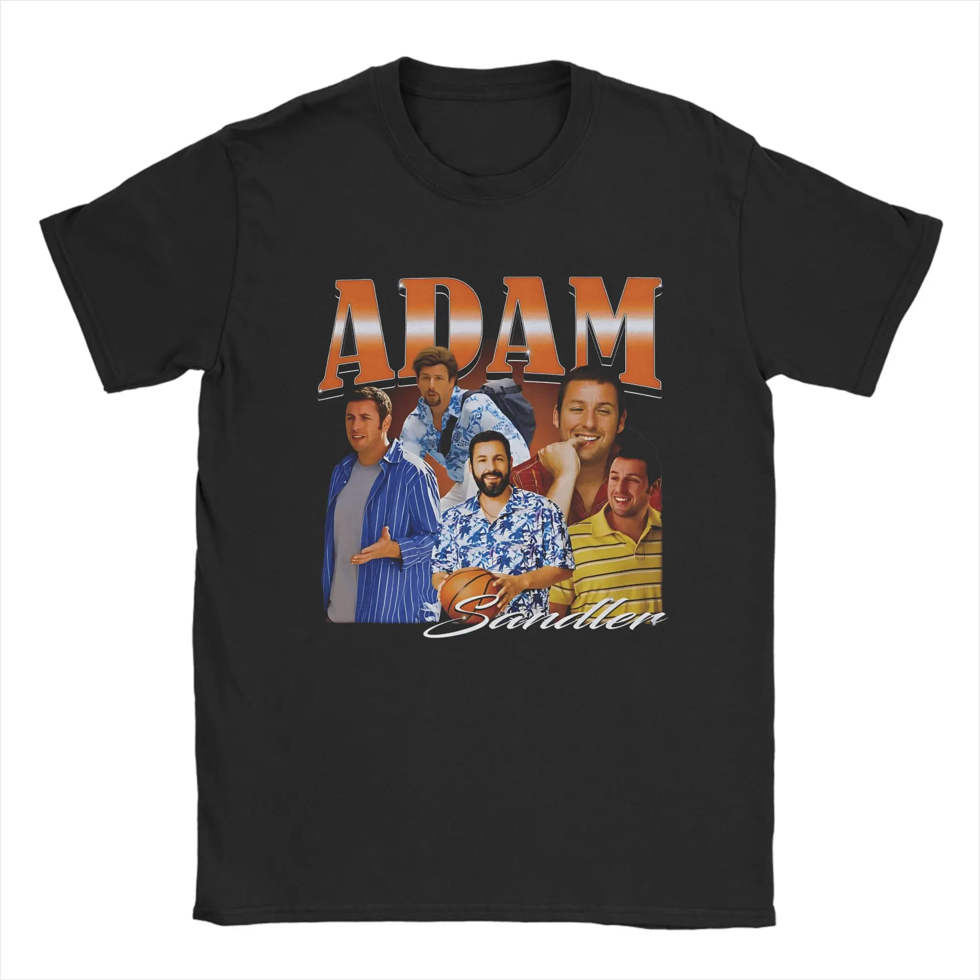 

Adam Sandler Men's T Shirt Vintage Casual Tees Short Sleeve Crewneck T-Shirts Cotton Original Clothing