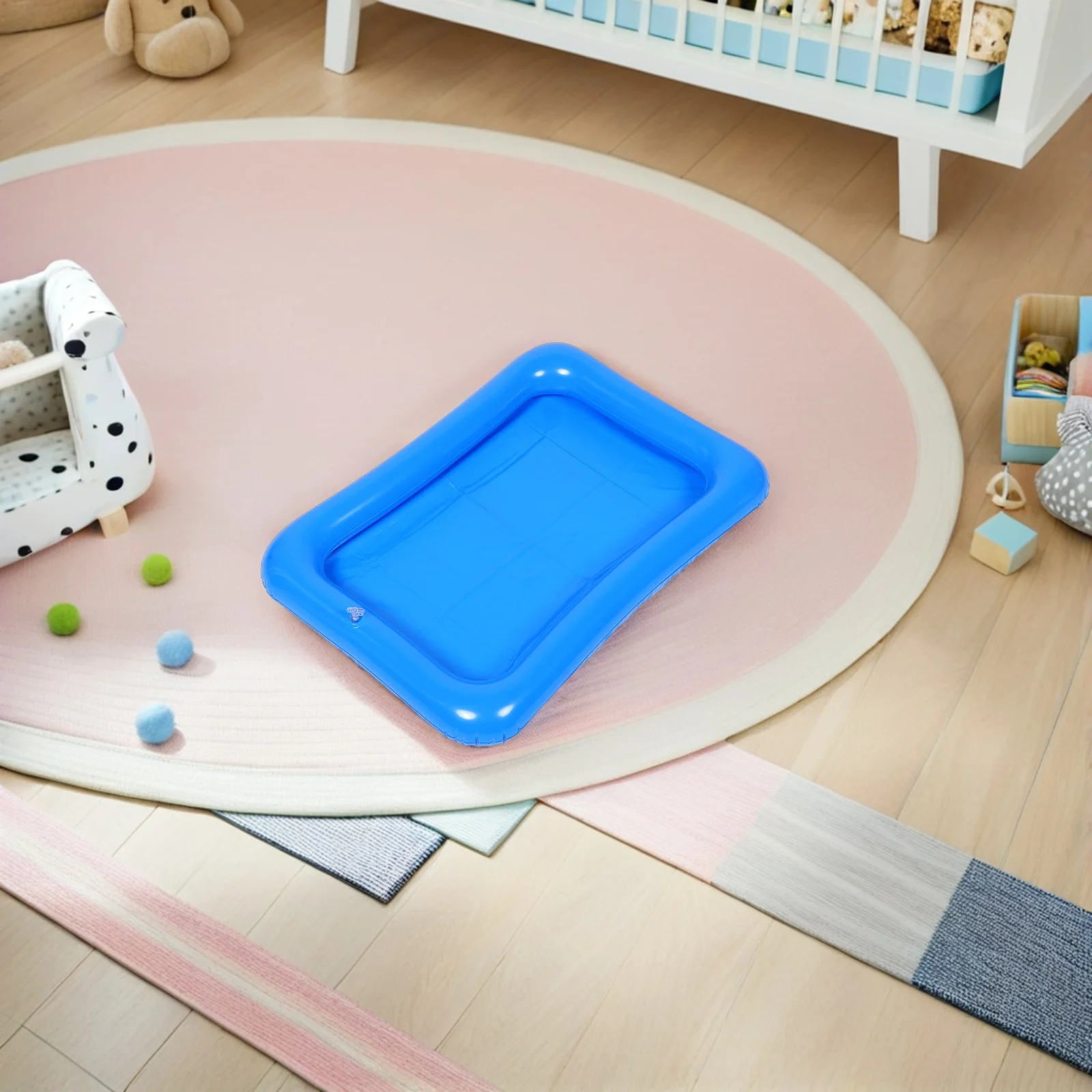 Plateau de sable gonflable pour pêche en plein air, 4 pièces, baignoire flottante, barre de service de glace, piscine gonflable