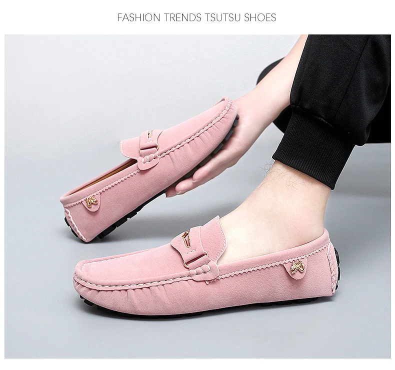 48 Extra-Large Size Matte Couple's Style Halloween Gift 2025 Autumn New Loafers British Style Slip-On Men's Driving Shoes Lightweight Non-Slip Casual Leather Shoes