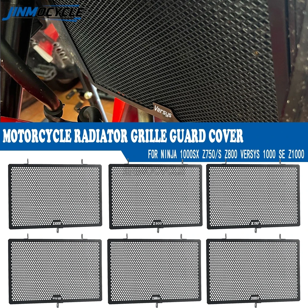 

For KAWASAKI Z750 Z800 Z1000 Z1000SX Motorcycle Radiator Guard Cover Versys 1000 Versys 1100 Ninja1000SX Accessories 2007-2026