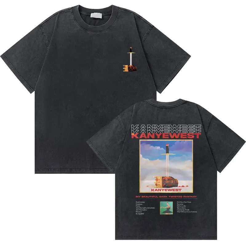 

Футболка мужская 2026 с винтажным принтом Канье Уэста The College Dropout Bear, в стиле хип-хоп, модный тренд