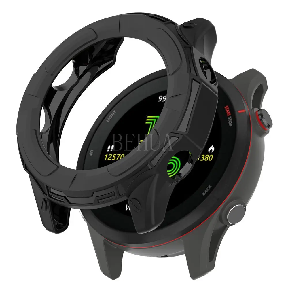 Casing Pelindung PC Berongga Besi untuk Garmin Forerunner 255 Casing Bingkai Keras Cetakan Cangkang Pelindung Forerunner 255S Bumper