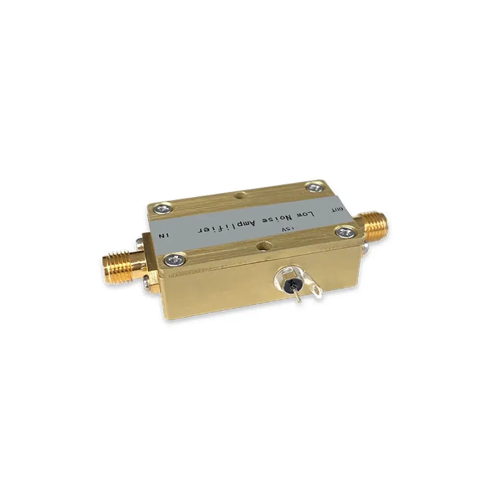 Module amplificateur à large bande de fréquence Radio RF 50M-4GHz, faible bruit, coque CNC 90ma, faible consommation d'énergie avec connecteur SMA femelle