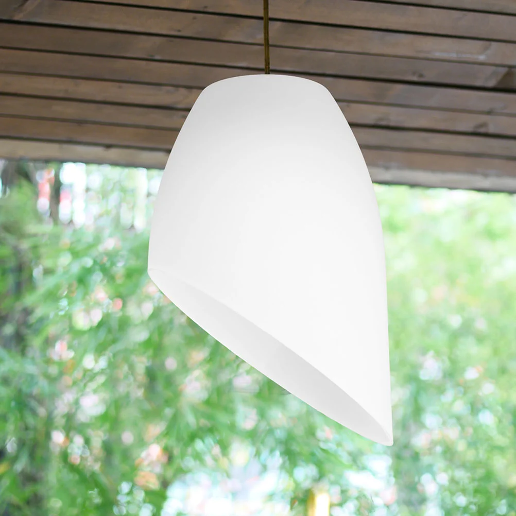 Horseshoe Lampshade Replacement Hanging Lamp Cover White Lamp Shade Cover Horseshoe Light Cover Plastic Lampshade