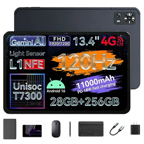 2026 New LZF Zpad2 13 Inch Android16 8GB+256GB 4G LTE Tablet PC 120Hz High Refresh Rate 11000mAh Battery PD18W Fast Charging