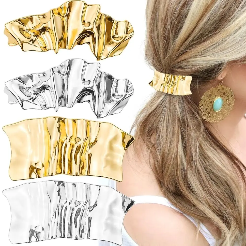 

New Design Hair Accessories Hair Barrette Gold Color Alloy Headwear Strong Grip Crawl Insect Pattern Hair Clip Teenage Girls