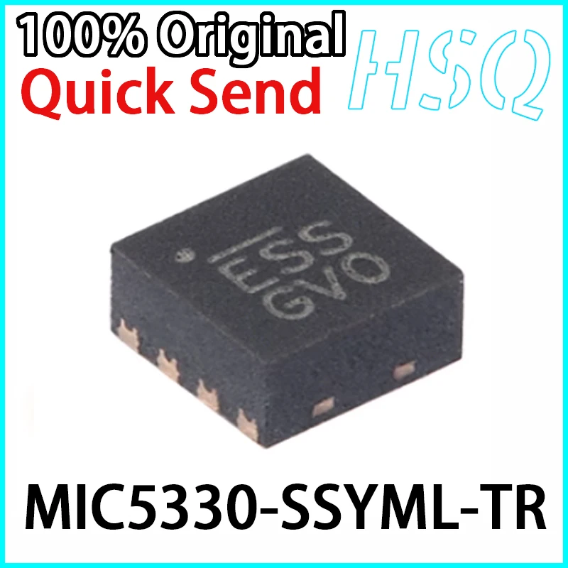 1PCS Original MIC5330-SSYML-TR Screen Printed ESS MLF-8 Dual 300mA UCap LDO Voltage Regulator Chip Brand New in Stock