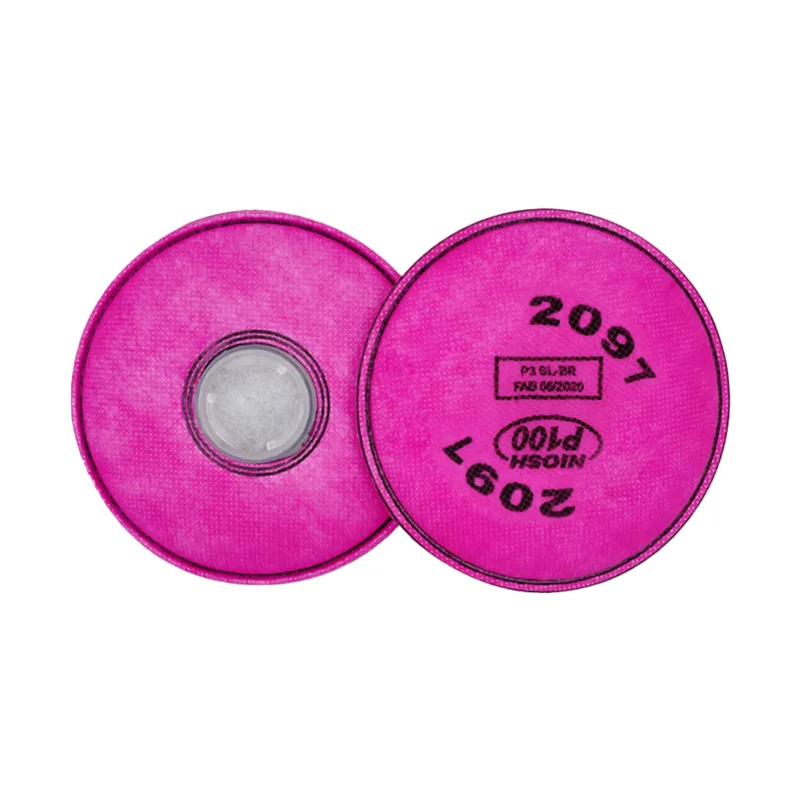 2097 2091 Cotton Filter for Gas Mask, Dust-Proof for Welding, Renovation, and Construction; P100 Activated Carbon Protection view 5