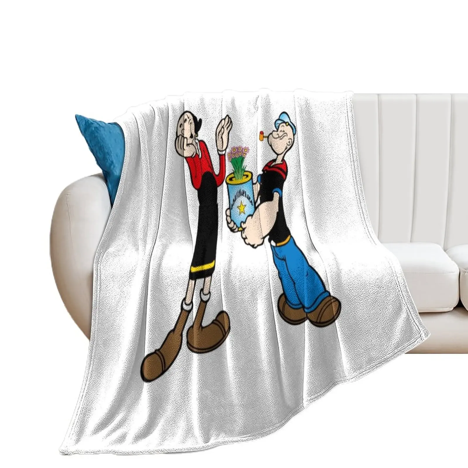 

popeye and olive oyl sticker Classic Throw Blanket Luxury St manga Blankets