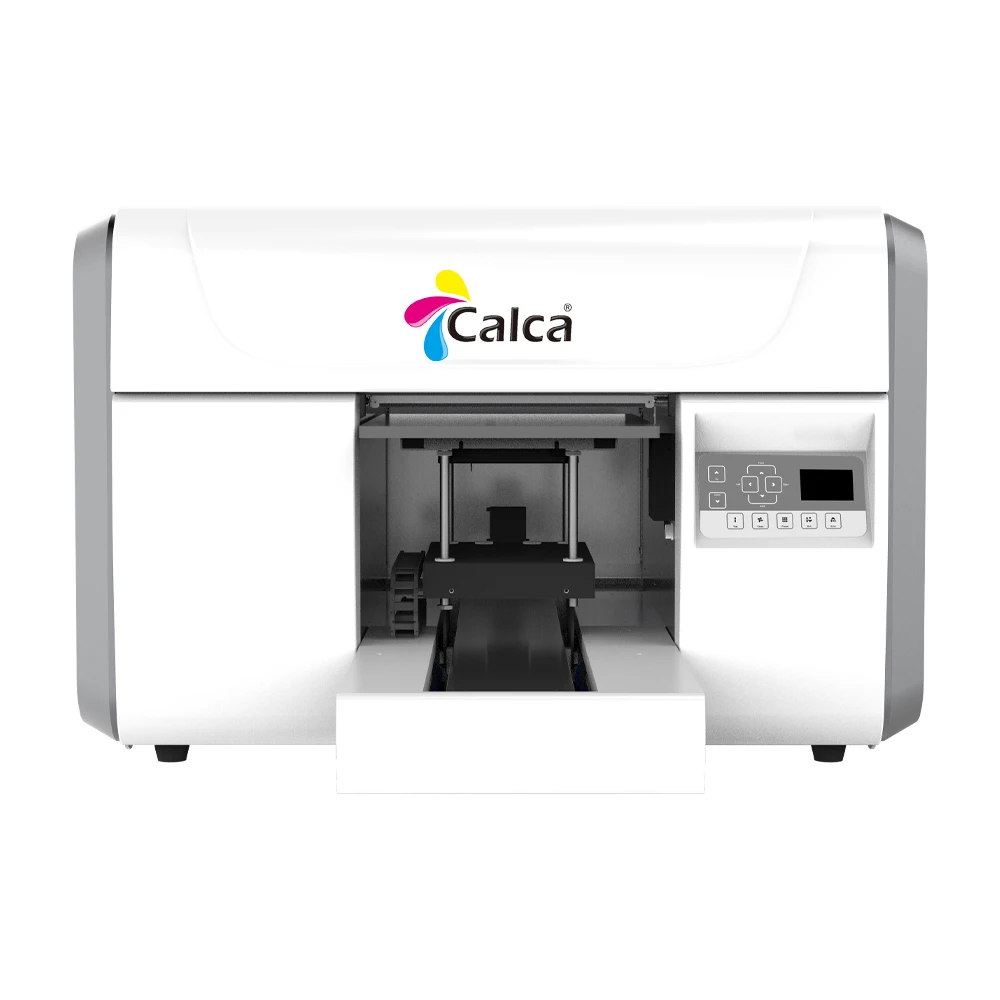 CALCA Digital Industry UV Printer A3 LED UV Flatbed Printer for T-shirt Phonecase Bottles Glass Metal Acrylic Wood Printing Bulk