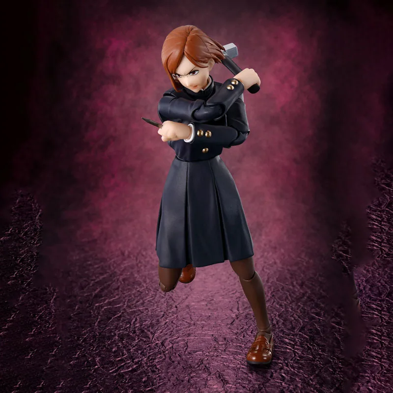 Bandai – Kit de modèles Jujutsu Kaisen authentiques, figurines d'anime SHF Kugisaki Nobara, modèle de Collection d'action pour enfants, jouets cadeaux