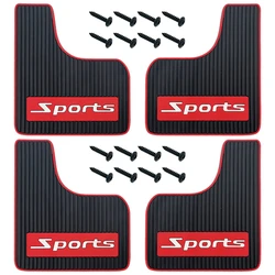 For Cars 4PCS Car Mud Flaps Universal Rubber Mudguard Soft No Collision Front and Rear Fender Splash Guards Mud Flaps