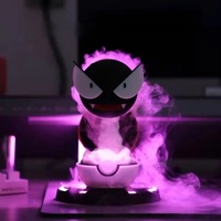 Pokemon Humidifier Gengar Smoking Night Light  Air Purifier Ambient Lighting Led Lamp Computer Atomizer Room Decorate Gift