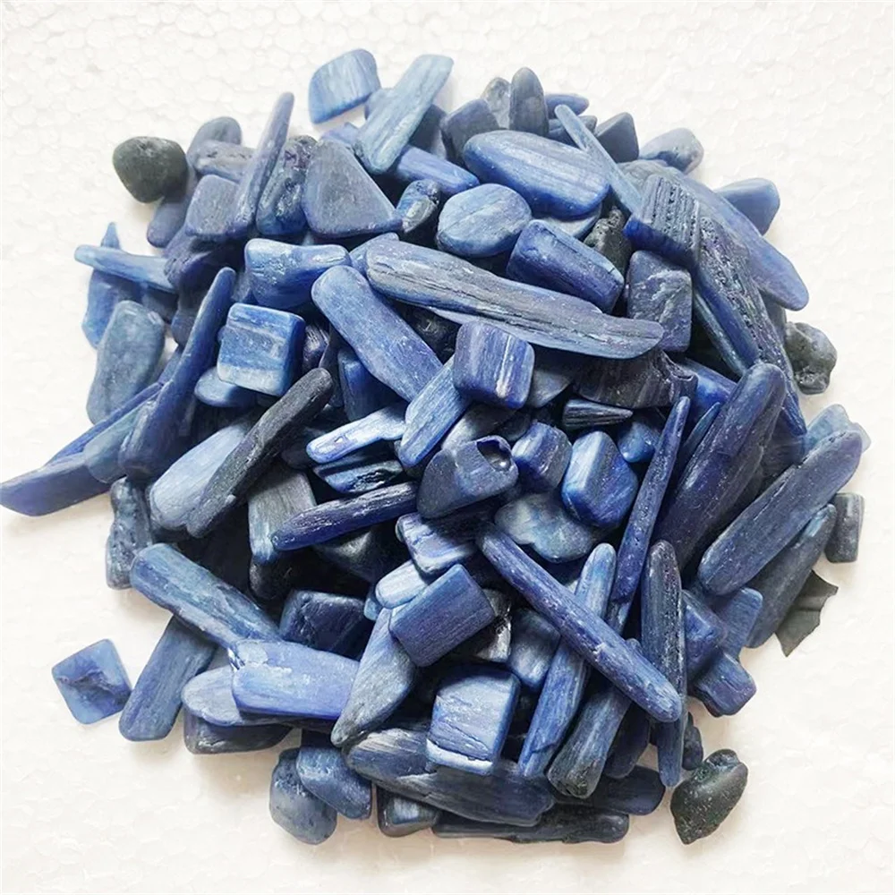 Natural Kyanite Quartz Polished Shape Blue Color Tumbled Gravel Gemstone For Healing Crystals Flowerpot Fish Tank Decoration