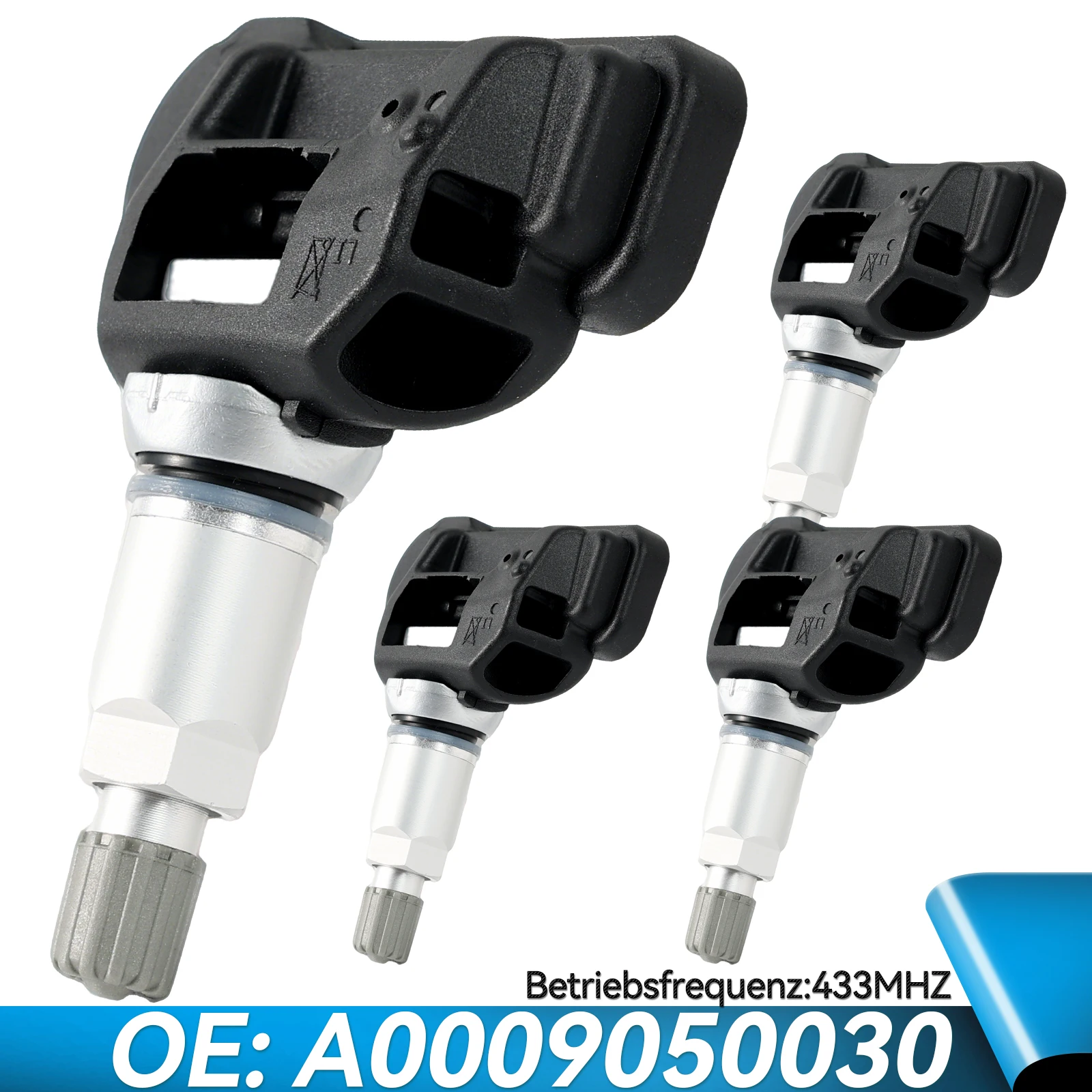 4 sensores de presión de neumáticos TPMS para Mercedes-Benz A C E G S AMG GLC GLE GLS SL SLC SLK CLK SL SLS SLK ML S400 Sprinter A0009052102