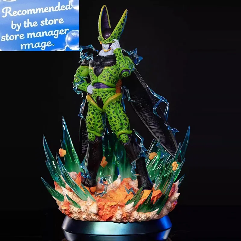 

40 см большой размер Dragon Ball Cell аниме фигурка игрушка максимальной формы Dbz Super Saiyan фигурки фигурка модель куклы подарки дети