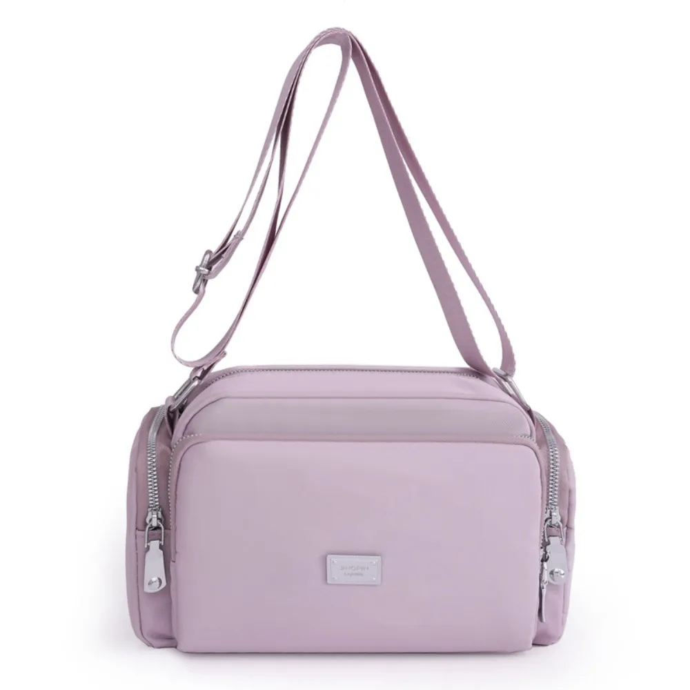 

Multi-Pocket Nylon Crossbody Bag Wide shoulder Strap Square Mommy Bag Phone Bag Multi-Layer Large Capacity Shoulder Bag Sports