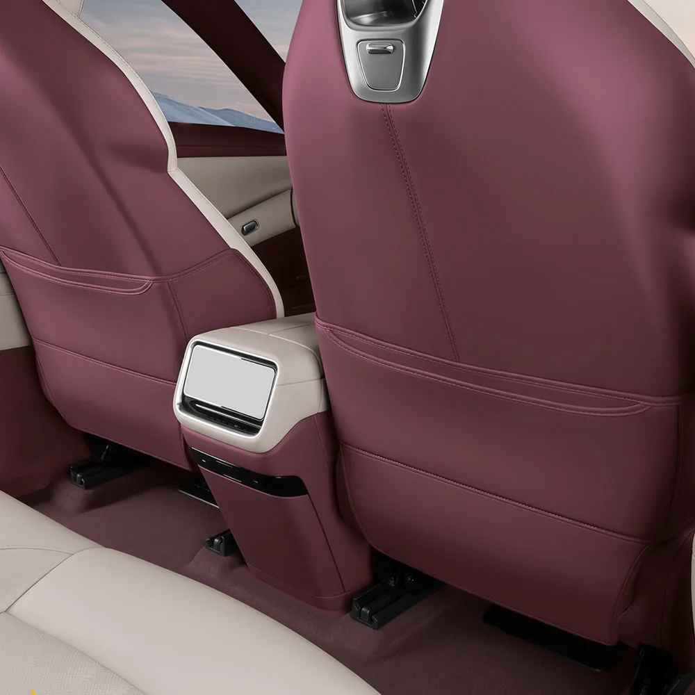 

Car Seat Anti Kick Pad Leather Anti-scratch Seat Back Protector For Xiaomi YU7 YU 7 2025 2026 Interior Decoration Accessories