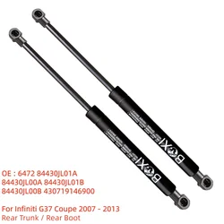 BOXI 2pcs Rear Trunk Lift Supports Struts Shocks Charged Dampers 6472 84430JL01A for Infiniti G37 Coupe 2007 - 2013 Gas Springs