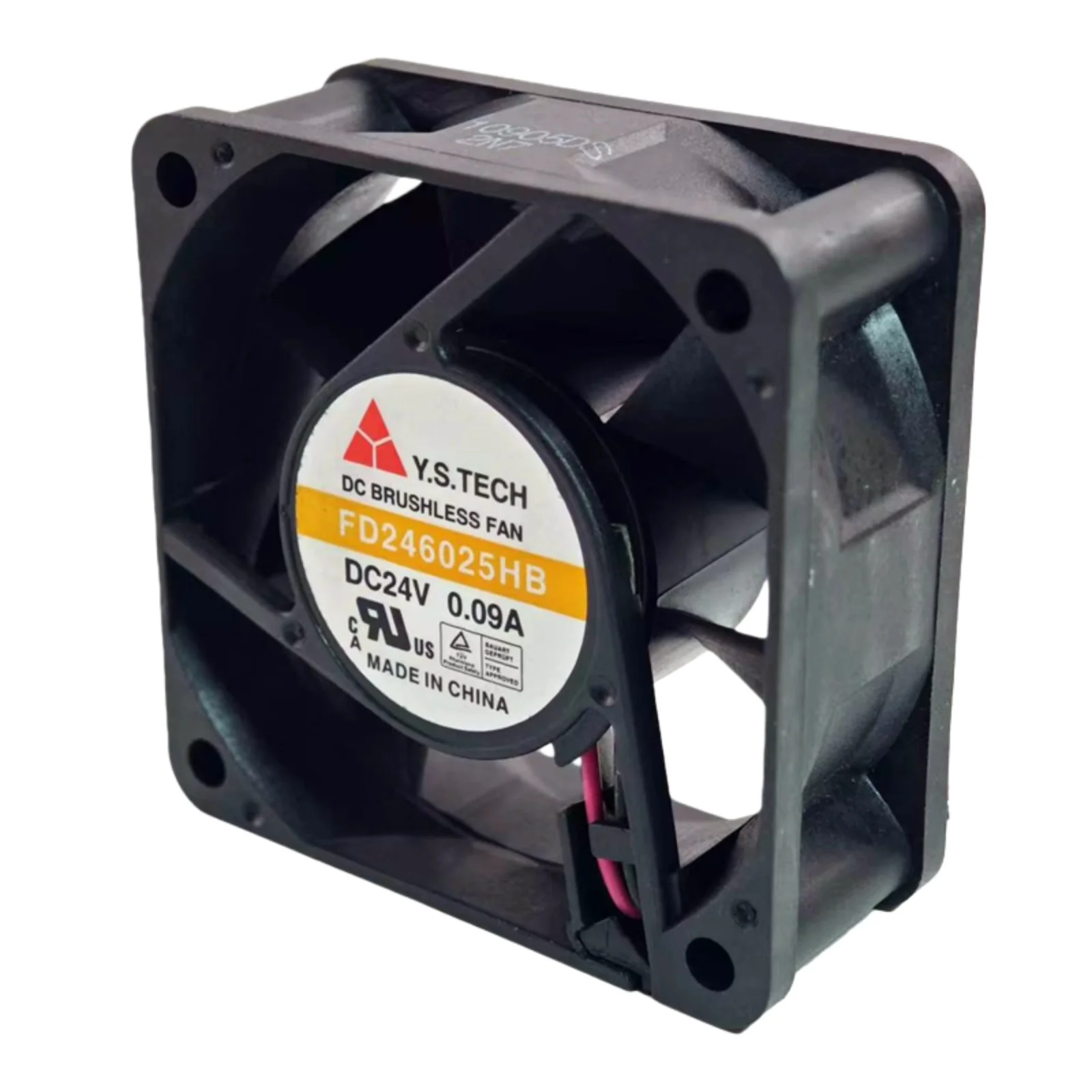 

FD246025HB Original 60x60x25mm DC24V Cooling Fan 6025 0.09A 4300RPM 25.4CFM 28dBA Low Noise Low Power for Electronics Cabinet