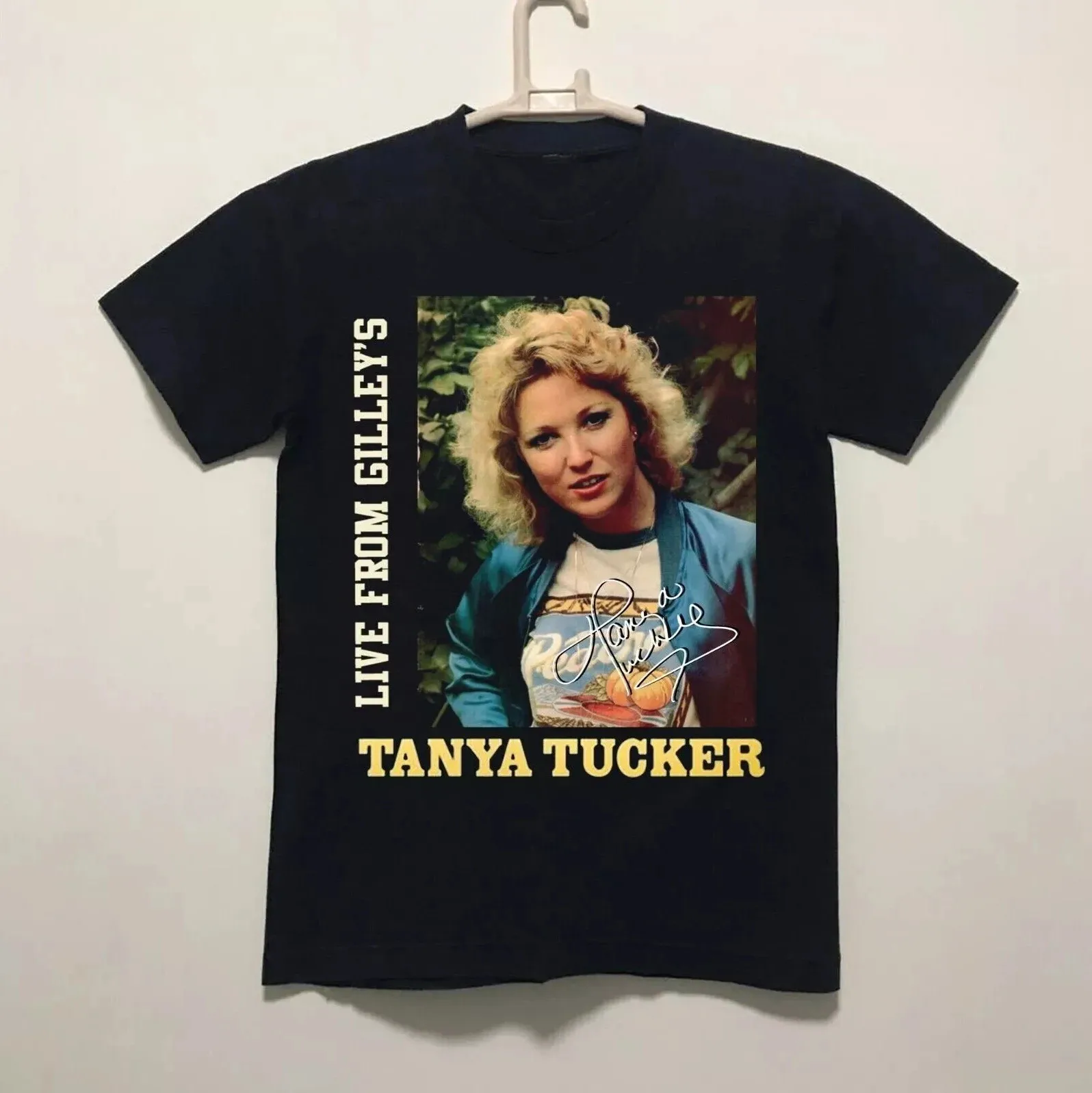Neues Tanya Tucker LIVE From Gilley's Geschenk für Fans, schwarzes T-Shirt in allen Größen