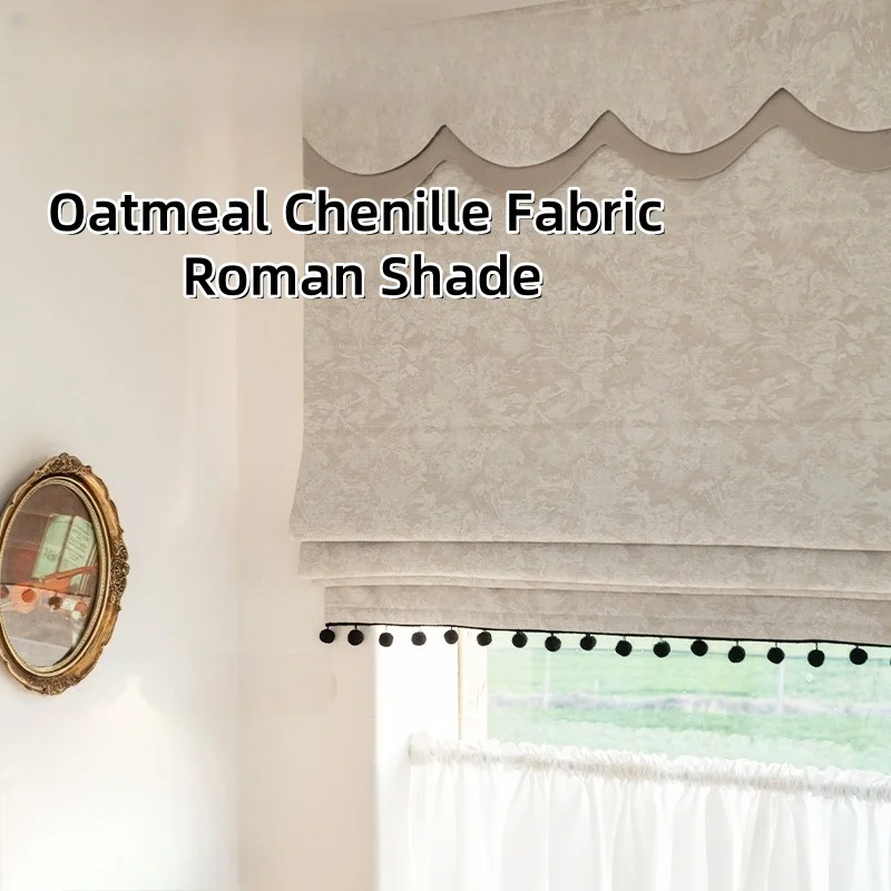 Sunroad Custom Made Парижские Римские шторы: Коллекция Downton Abbey Blackout — Подъемные шторы из синели для эркера Sunroad Custom Made Парижские Римские шторы: Коллекция Downton Abbey Blackout — Подъемные шторы из синели для эркера