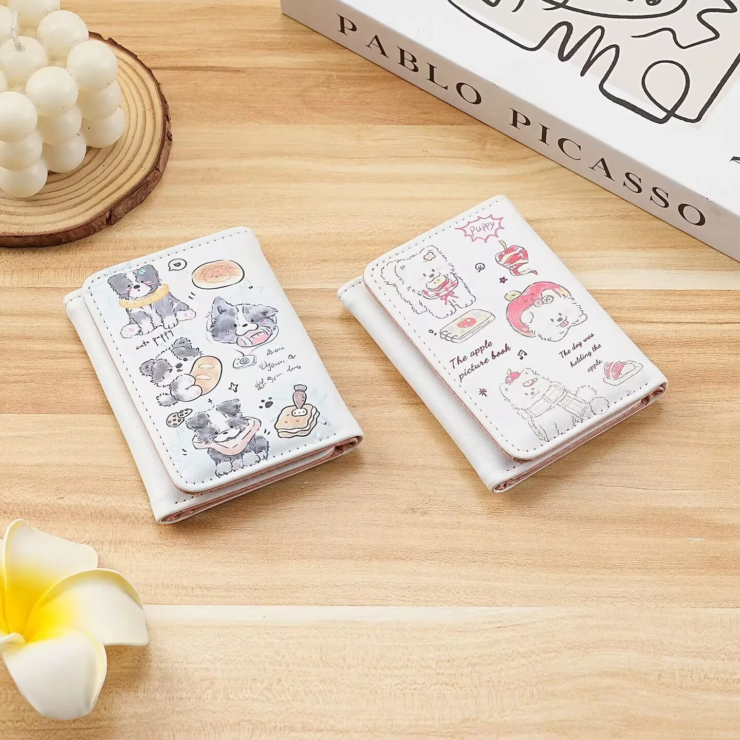 جديد للطي Trifold محفظة قصيرة أنثى لطيف الكرتون الاتجاه الأصلي بسيط صغير سليم طالب عملة كليب