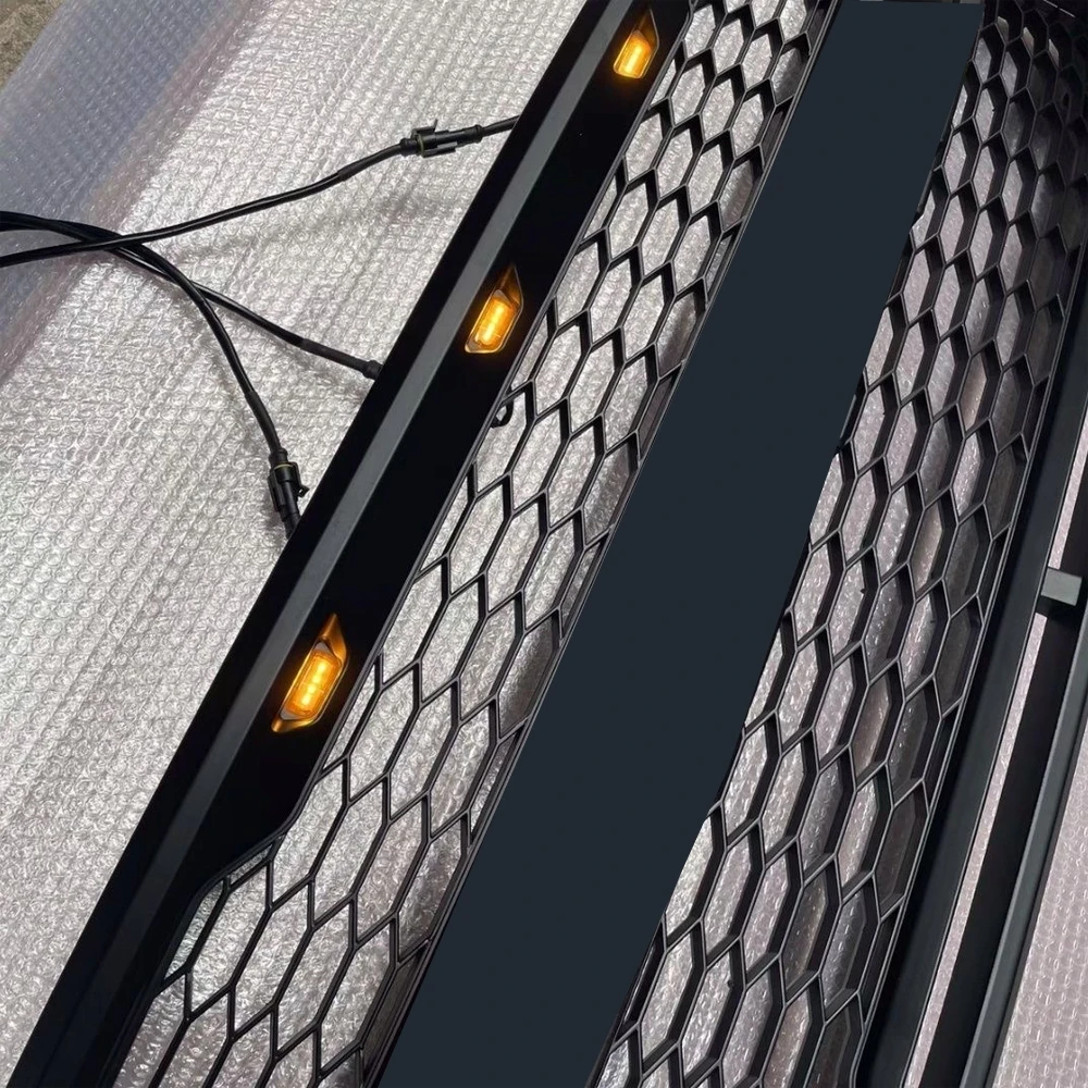 Modified For Ford F-150 Grill Mesh Raptor Style F150 2015 2016 2017 Front Bumper Upper Racing Grill Grills Front Bumper Grilles