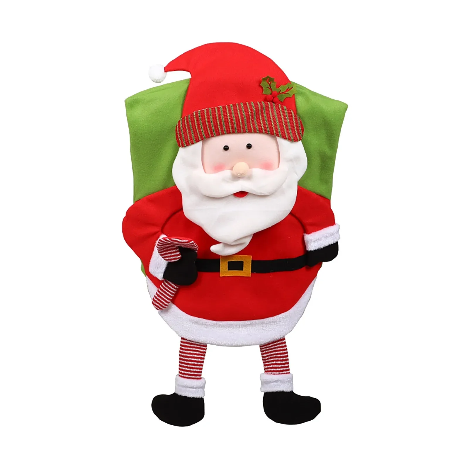 Christmas Chair Back Elastic Stretch Cover Santa Claus Holiday Party Decor Dining Kitchen Chair Covers Christmas Decoration