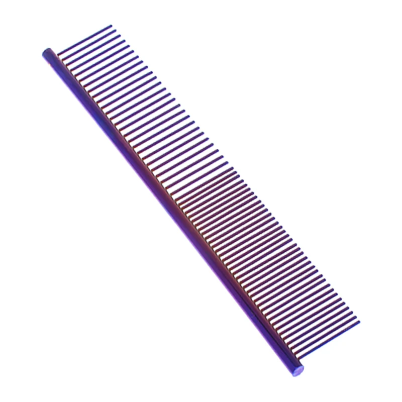 Dog Hair Removal Comb Stainless Steel Pet Grooming Combs Gently Removes Loose Knotted Hair Dogs Cats Cleaning Beauty Comb D0002A