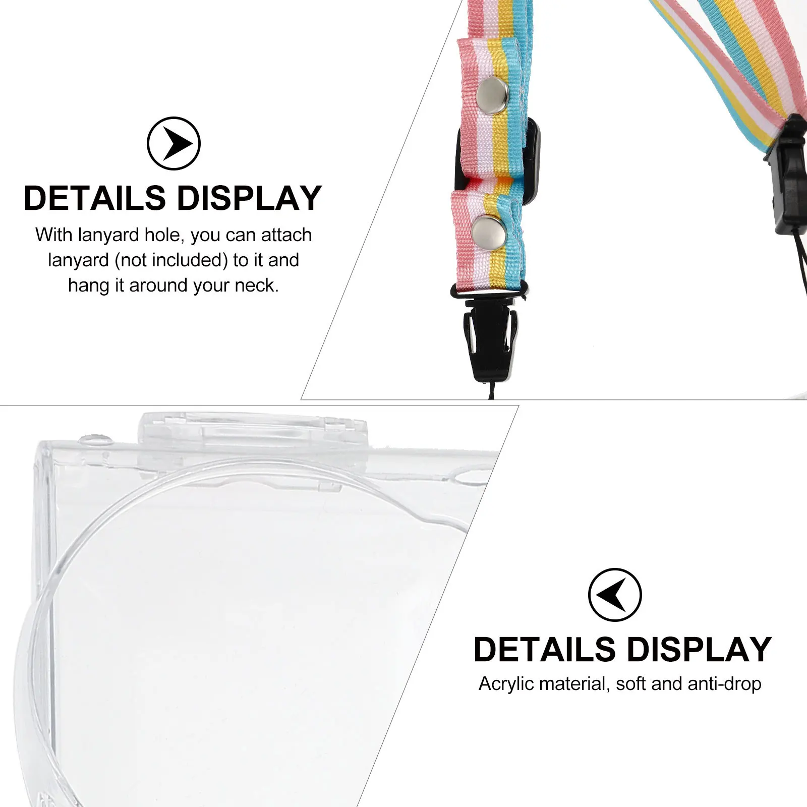 

1Pcs Acrylic Protection Case Transparent Camera Cover Compatible Mini 90 Simple Design Long-Lasting Scratch Dust Bump Protection