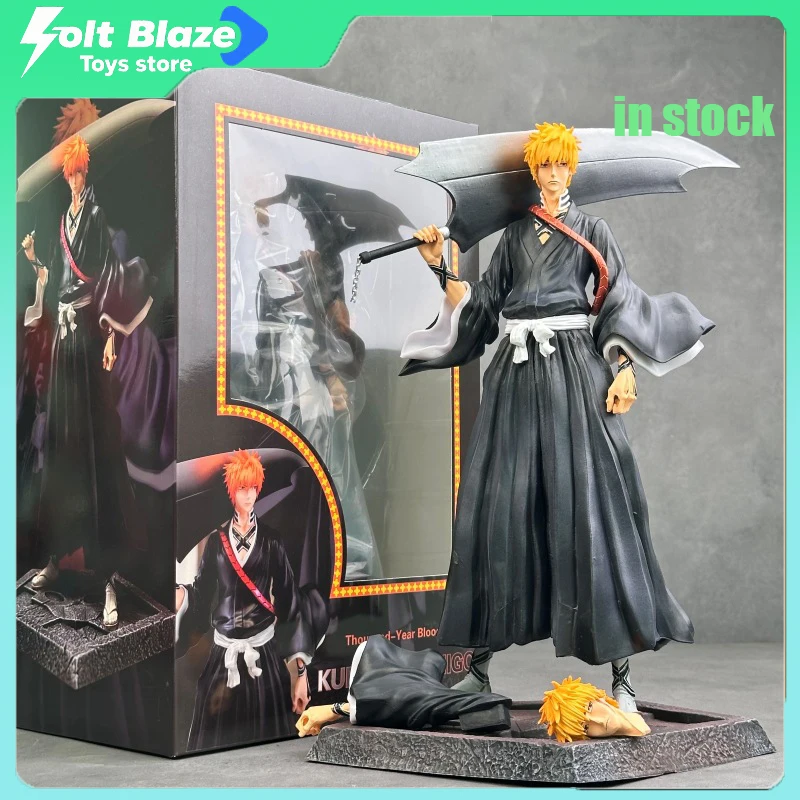 

Фигурка аниме-персонажа Ичиго Куросаки (FlyLeaf Studio Bleach: Тысячелетняя кровавая война), 33 см, с двумя сменными головами, подарок на день рождения для мальчика